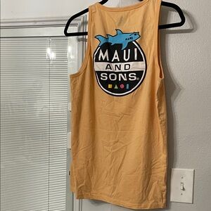 Maui and Sons Men's Tan Tank Top